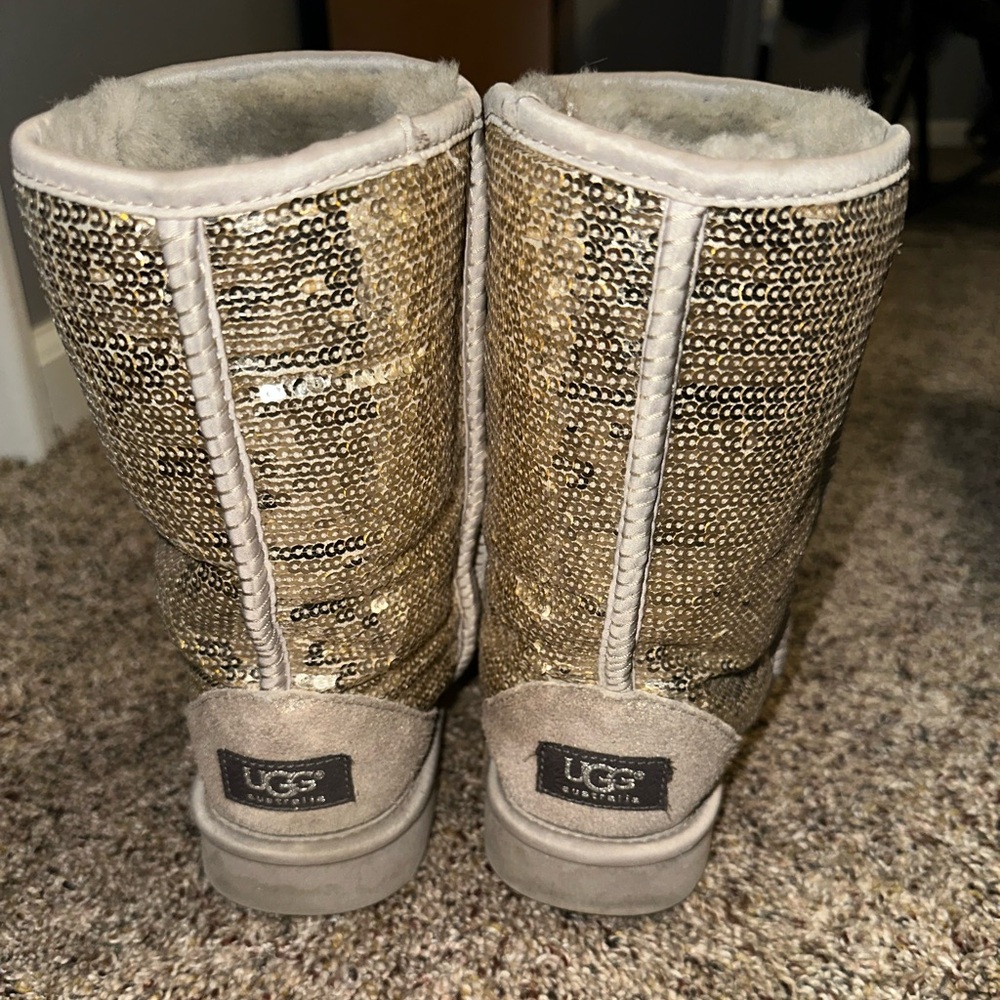 Gold sequin uggs - Picture 2 of 3